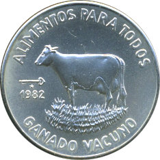 5 Pesos 1982 Motivseite