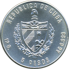 5 Pesos 1981 Wertseite