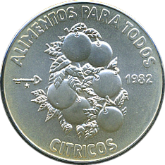 5 Pesos 1982 Motivseite