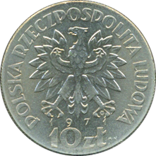 10 Złotych 1971 Probe Wertseite