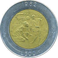 500 Lire 1982