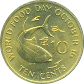 10 Cents 1981, 1982 Wertseite