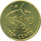 10 Cents 1982, 1990, 1992, 1994, 1997, 2000, 2003 Wertseite