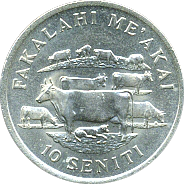 10 Seniti 1975, 1977, 1979 Wertseite