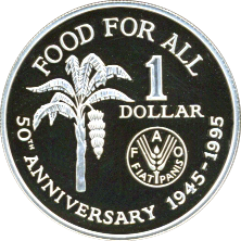 1 Dollar 1995 Wertseite