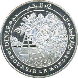 1 Dinar 1995 Wertseite